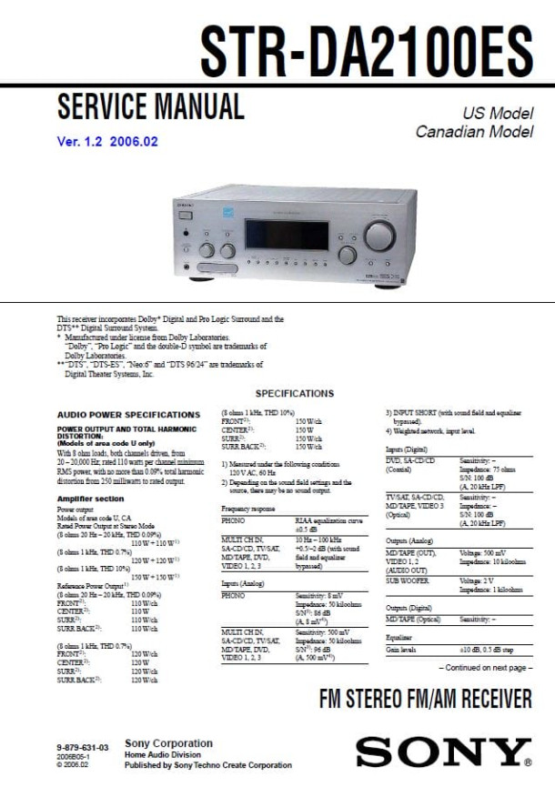 STR-DA2100ES Ver.1.2